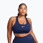 Treniruočių liemenėlė Nike Swoosh Medium Support midnight navy/white
