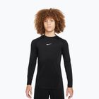 Vaikiški ilgomis rankovėmis marškinėliai Nike Pro Dri-Fit black/white