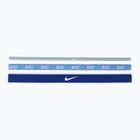 Galvos juostos Nike Mixed Width Headband 3 vnt light armory blue/university blue/white