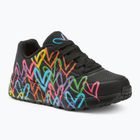 Vaikiški batai SKECHERS JGoldcrown Uno Lite Spread The Love black/multicolor