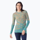 Moteriški termoaktyvūs marškinėliai Smartwool Intraknit Thermal Merino Base Layer Pattern Crew cascade