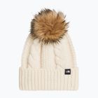 Vaikiška žieminė kepurė The North Face Oh Mega Fur Pom Beanie white Dune