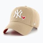 Kepuraitė su snapeliu 47 Brand MLB New York Yankees Icon CLEAN UP khaki