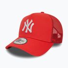 Vyriška New Era League Essential Trucker New York Yankees ryškiai raudona beisbolo kepuraitė