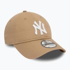 Kepuraitė su snapeliu New Era League Essential 9Twenty New York Yankees light beige