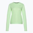 Moteriški bėgimo marškinėliai ilgomis rankovėmis Nike Dri-Fit Pacer Crew vapor green