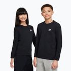 Vaikiški ilgomis rankovėmis marškinėliai Nike Sportswear black