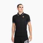 Vyriški teniso marškinėliai Nike Court Heritage Polo juoda/balta