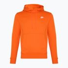 Vyriškas džemperis Nike Sportswear Club Fleece Hoodie safety orange/ safety orange/ white