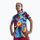 Vaikiški futbolo marškinėliai Nike FC Barcelona Academy Pro SE Pre-Match Jr university blue/opti yellow