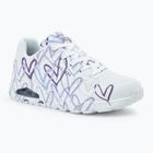 Moteriški batai SKECHERS JGoldcrown Uno Spread The Love white/light purple