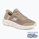 Moteriški batai SKECHERS Slip-ins Go Walk Flex Grand Entry taupe/white