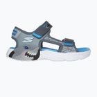 Vaikiškos basutės SKECHERS S-Lights Creature Splash charcoal/blue