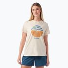 Moteriški žygio marškinėliai Smartwool Horizon View Short Sleeve Graphic Tee almond
