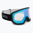 Slidinėjimo akiniai Smith Transfer black/blue sensor mirror