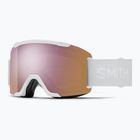 Slidinėjimo akiniai Smith Squad S2 white vapor/chromapop everyday rose gold mirror