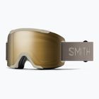 Slidinėjimo akiniai Smith Squad S3 chalk/chromapop sun black gold mirror