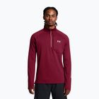 Vyriškas "Under Armour Launch Elite CW Half Zip" kardinalios/atspindinčios spalvos bėgimo džemperis