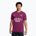 Vyriški treniruočių marškinėliai Under Armour Project Rock Badge Of Honor purple