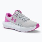 Under Armour Charged Surge 4 halo grey/vivid magenta/vivid magenta moteriški bėgimo bateliai