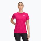 Moteriški treniruočių marškinėliai Under Armour Tech C-Twist shaded fuchsia/white