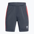 Vaikiški futbolo šortai Under Armour Challenger Knit downpour gray / fire / white