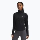 Moteriški marškinėliai ilgomis rankovėmis Under Armour Motion 1/2 Zip black/white