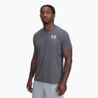 Vyriški treniruočių marškinėliai Under Armour HeatGear Fitted castlerock/white
