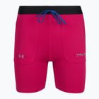 Moteriški šortai Under Armour Trail Run Fitted shaded fuchsia/black