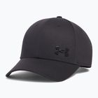 Under Armour Sportstyle Metal Reguliuojama juoda/sidabrinė vyriška beisbolo kepuraitė