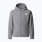 Vaikiškas flisinis džemperis The North Face Teen Glacier Full Zip Hoodie mid grey heather
