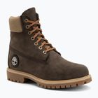 Vyriški batai Timberland Premium 6 Inch Lace Up Waterproof dark brown nubuck/olive