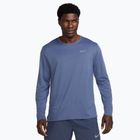 Vyriški bėgimo marškinėliai ilgomis rankovėmis Nike Miler Dri-Fit UV diffused blue