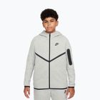 Vaikiški "Nike Sportswear Tech Fleece" džemperis su užtrauktuku "Full-Zip" tamsiai pilka heather/juoda/juoda