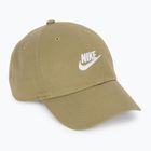 Kepurė su snapeliu Nike Club Unstructured Futura Wash parachute beige/white