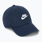 Nike Club Unstructured Futura Wash obsidiano/baltos spalvos beisbolo kepuraitė