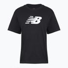 Moteriški marškinėliai New Balance Sport Jersey Relaxed Logo black/white