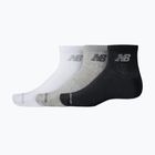Kojinės New Balance Performance Basic Ankle 3 pairs white/silver metallic