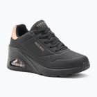 Moteriški batai SKECHERS Uno Wedge Hi Steps black/rose gold