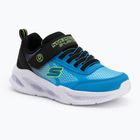 SKECHERS Meteor Lights juodi/mėlyni vaikiški batai