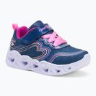 Vaikiški batai SKECHERS Heart Lights Retro Hearts navy leather/multi trim