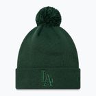 Moteriška kepuraitė su snapeliu New Era Metallic Bobble Knit Beanie Los Angeles Dodgers dark green