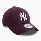 Kepuraitė su snapeliu New Era Melton Wool 9FORTY New York Yankees purple
