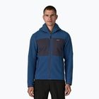 Vyriška softshell striukė Patagonia R2 TechFace Hoody clement blue