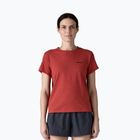 Moteriški marškinėliai Patagonia P-6 Logo Responsibili-Tee potters red