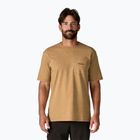 Vyriški marškinėliai Patagonia Boardshort Logo Pocket Responsibili talon gold