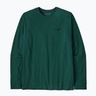 Vyriški marškinėliai ilgomis rankovėmis Patagonia P-6 Logo Responsibili cascade green