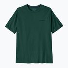 Vyriški marškinėliai Patagonia P-6 Logo Responsibili-Tee cascade green