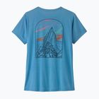 Moteriški marškinėliai Patagonia Capilene Cool Daily - Cloud Crag shore blue/light shore blue x-dye