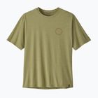 Vyriški žygių marškinėliai Patagonia Cap Cool Daily Shirt - Spoke Stencil gumtree green - light gumtree green x-dye